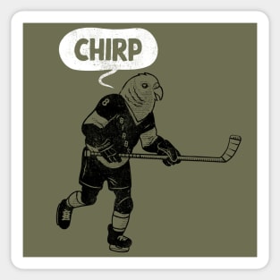 Hockey Chirp (black version) Sticker